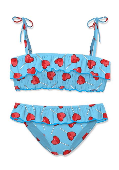 Costume 2 pezzi con stampa SAINT BARTH | MELI0001 MELIE01253H LOLLY HEART 31